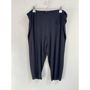 J. Jill Capri Pants Leggings Black XLP Petite Pull On Elastic Waist Stretch